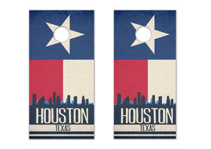 Houston State Flag Skyline
