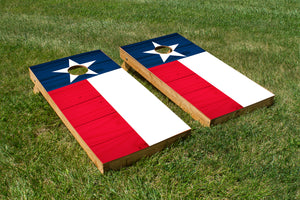 Wood Grain Texas State Flag