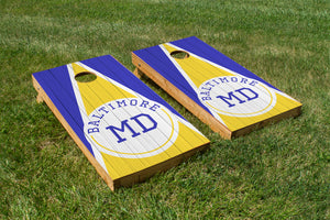 Baltimore Wood Grain - The Cornhole Crew