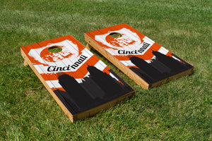 Cincinnati Bengals Skyline  - The Cornhole Crew