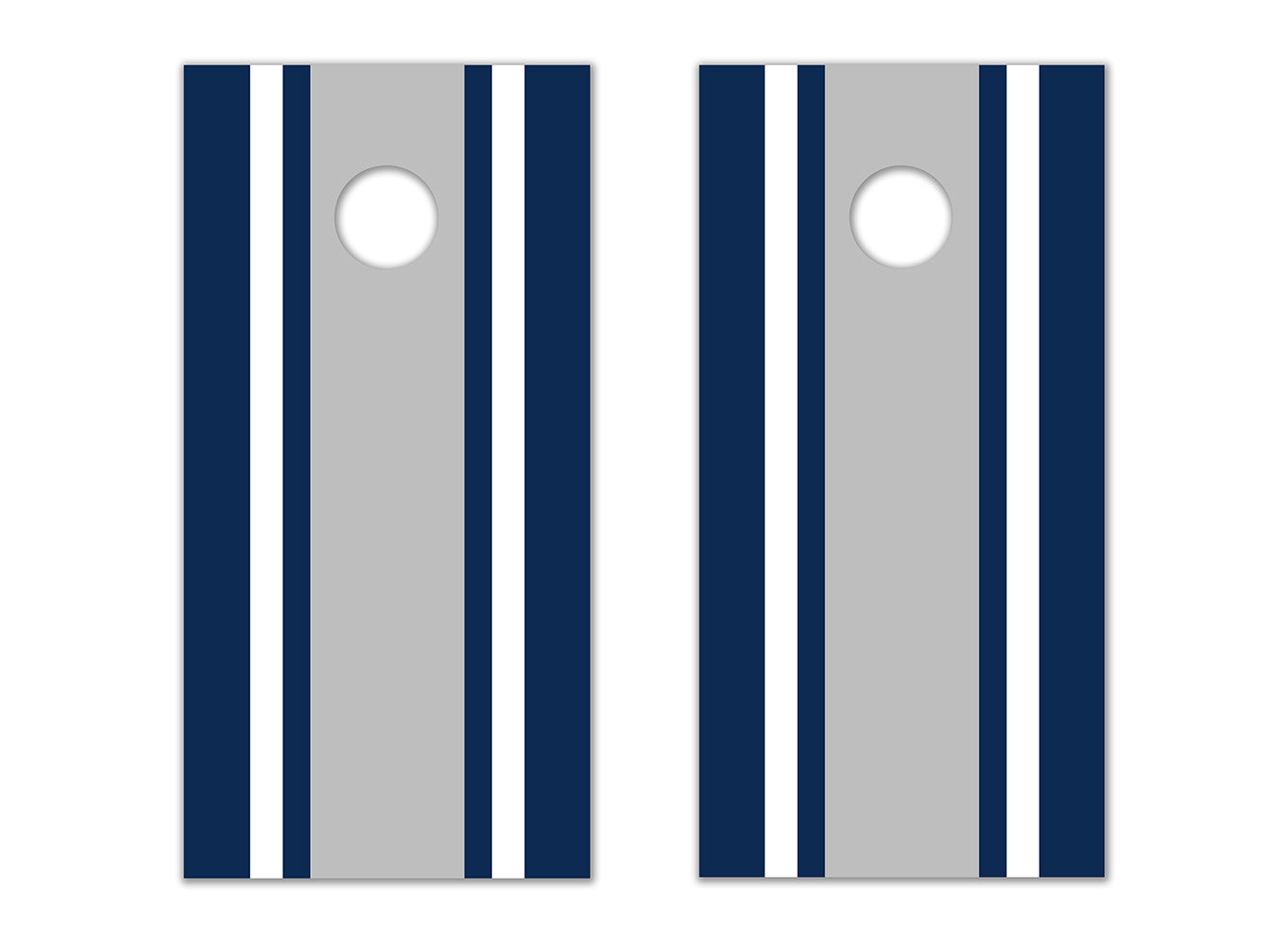 Classic Stripe - Blue, White, Grey - The Cornhole Crew