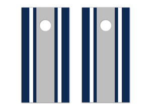Classic Stripe - Blue, White, Grey - The Cornhole Crew