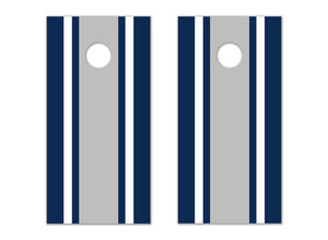 Classic Stripe - Blue, White, Grey - The Cornhole Crew