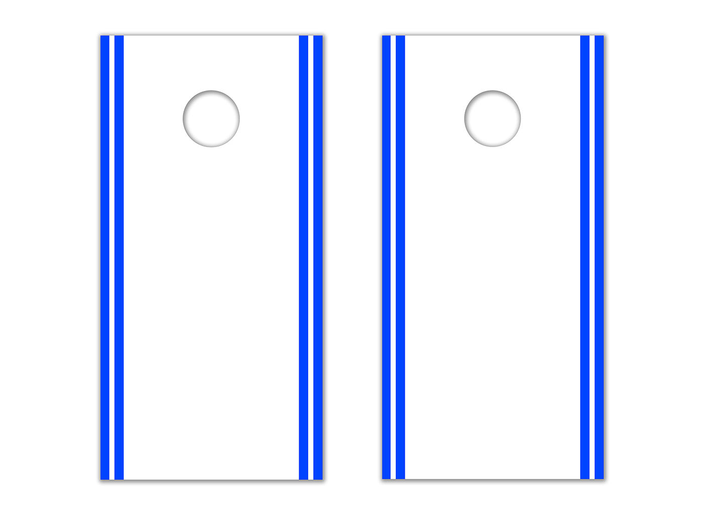 Classic Stripe Edge - White, Blue - The Cornhole Crew