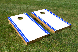 Classic Stripe Edge - White, Blue - The Cornhole Crew