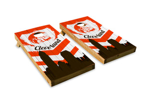 Cleveland Browns Skyline  - The Cornhole Crew