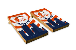 Denver Broncos Skyline  - The Cornhole Crew