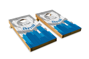 Detroit Lions Skyline  - The Cornhole Crew