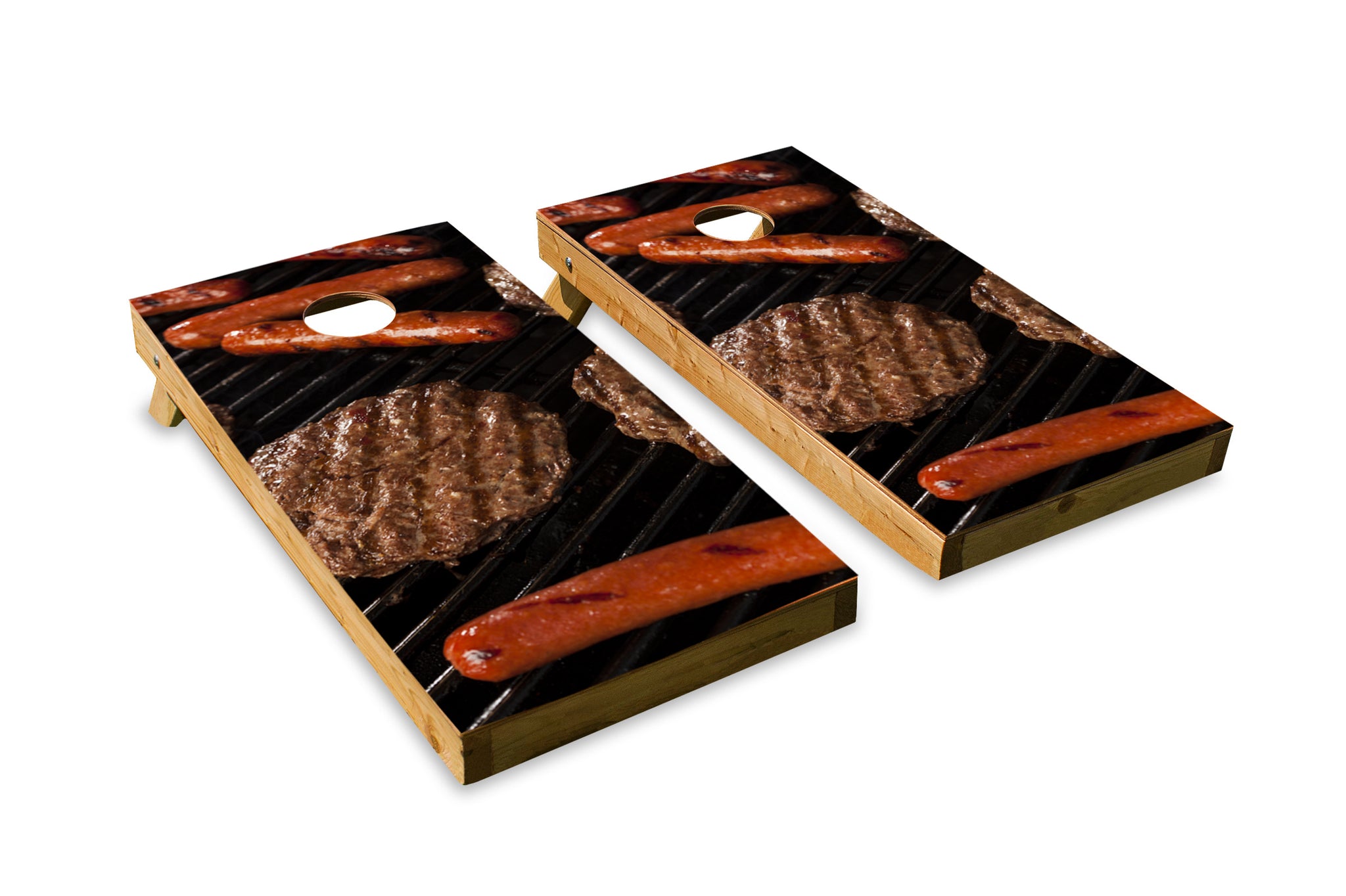 Dogs & Burgers On the Grill