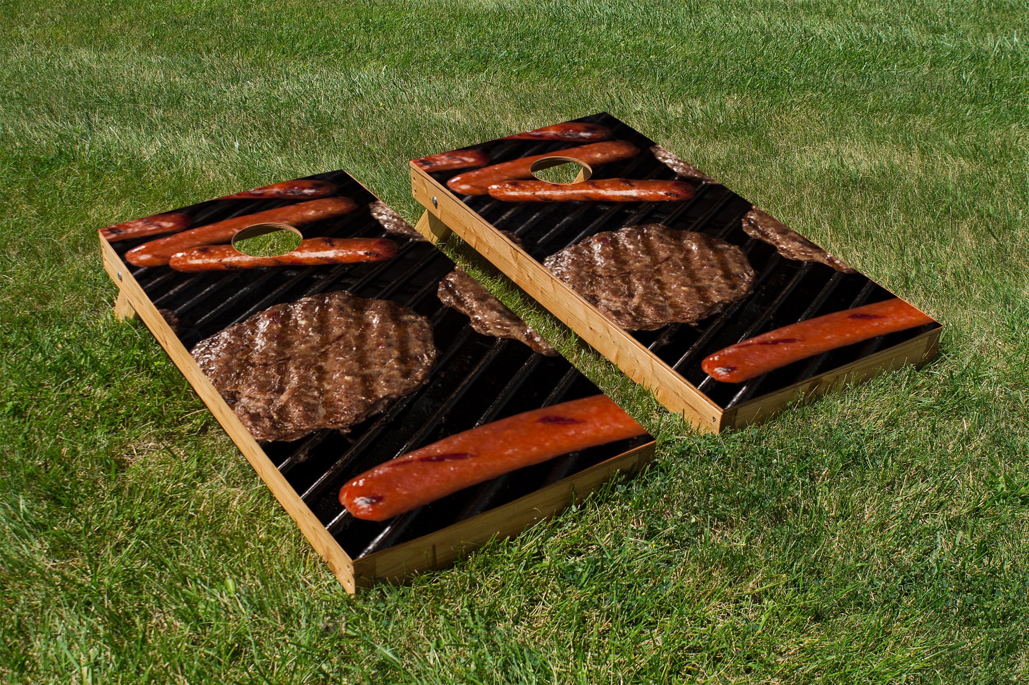 Dogs & Burgers On the Grill