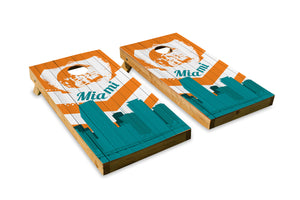 Miami Dolphins Skyline  - The Cornhole Crew