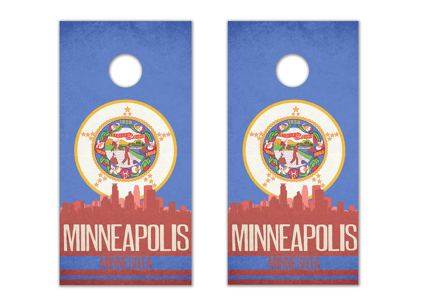 Minneapolis State Flag Skyline