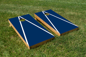 Penn State White and Navy Blue - The Cornhole Crew