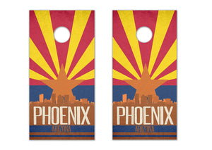 Phoenix State Flag Skyline - The Cornhole Crew