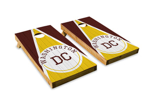 Washington, DC Wood Grain - The Cornhole Crew