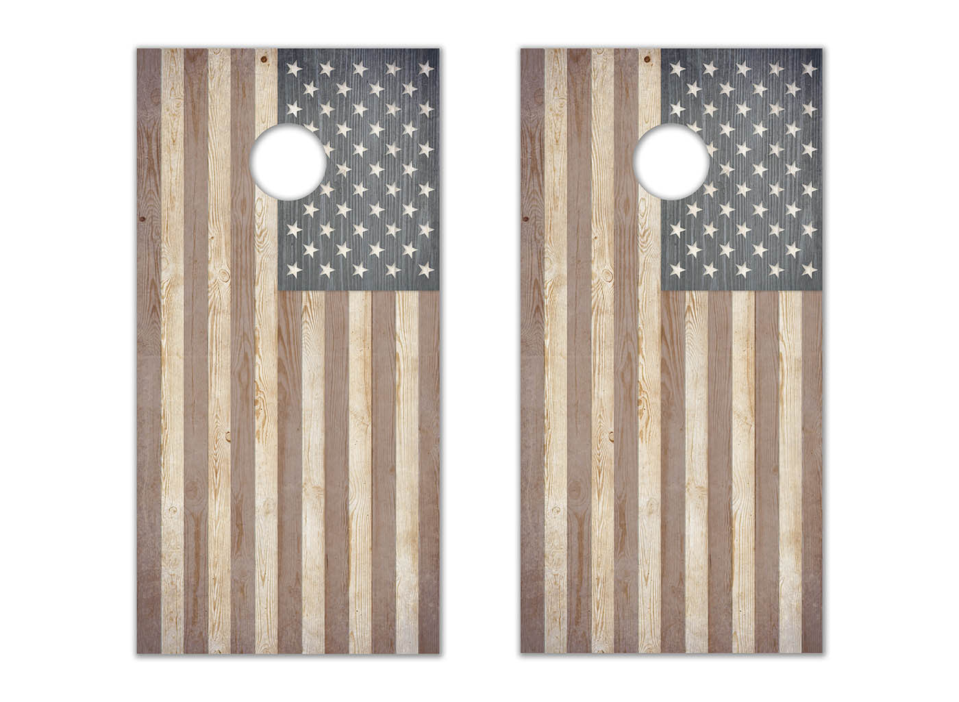 Wooden American Flag - The Cornhole Crew