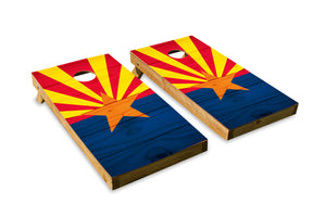 Wood Grain Arizona State Flag