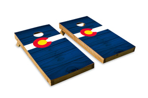 Wood Grain Colorado State Flag