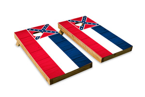 Wood Grain Mississippi State Flag