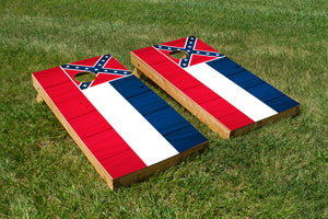 Wood Grain Mississippi State Flag