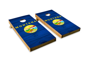 Wood Grain Montana State Flag