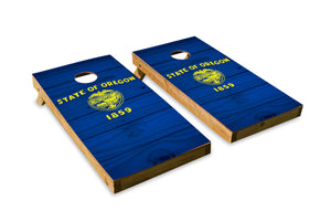 Wood Grain Oregon State Flag