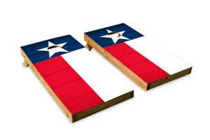 Wood Grain Texas State Flag